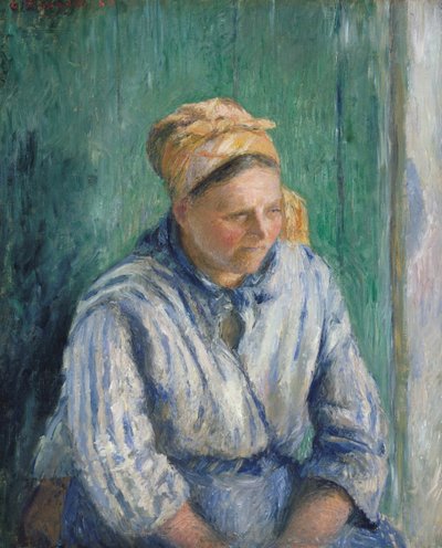 Vaskekvinde, Studie af Camille Jacob Pissarro